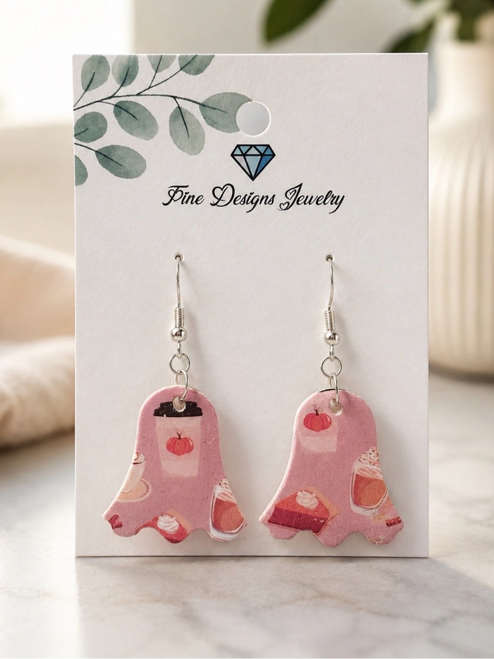Pumpkin Spice Café Earrings
